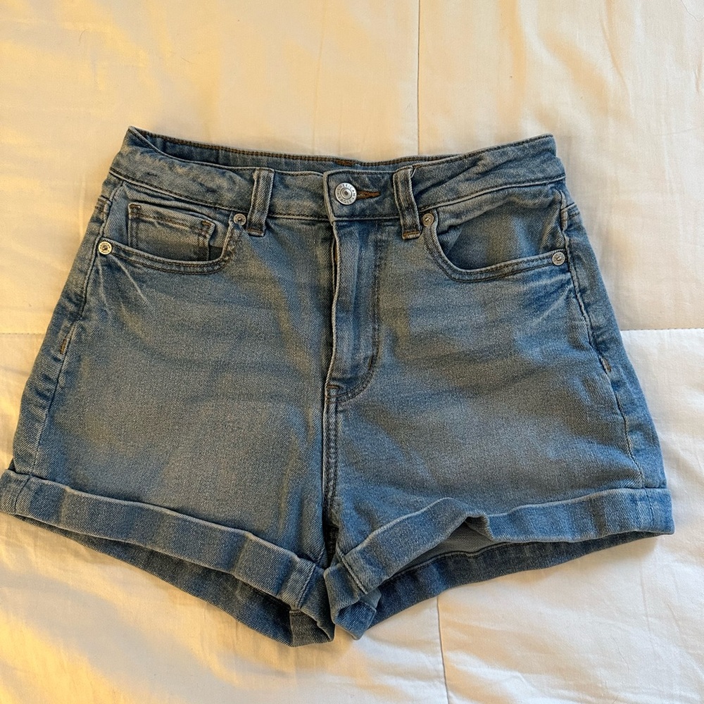 American Eagle Stretch Denim Mom Shorts 00